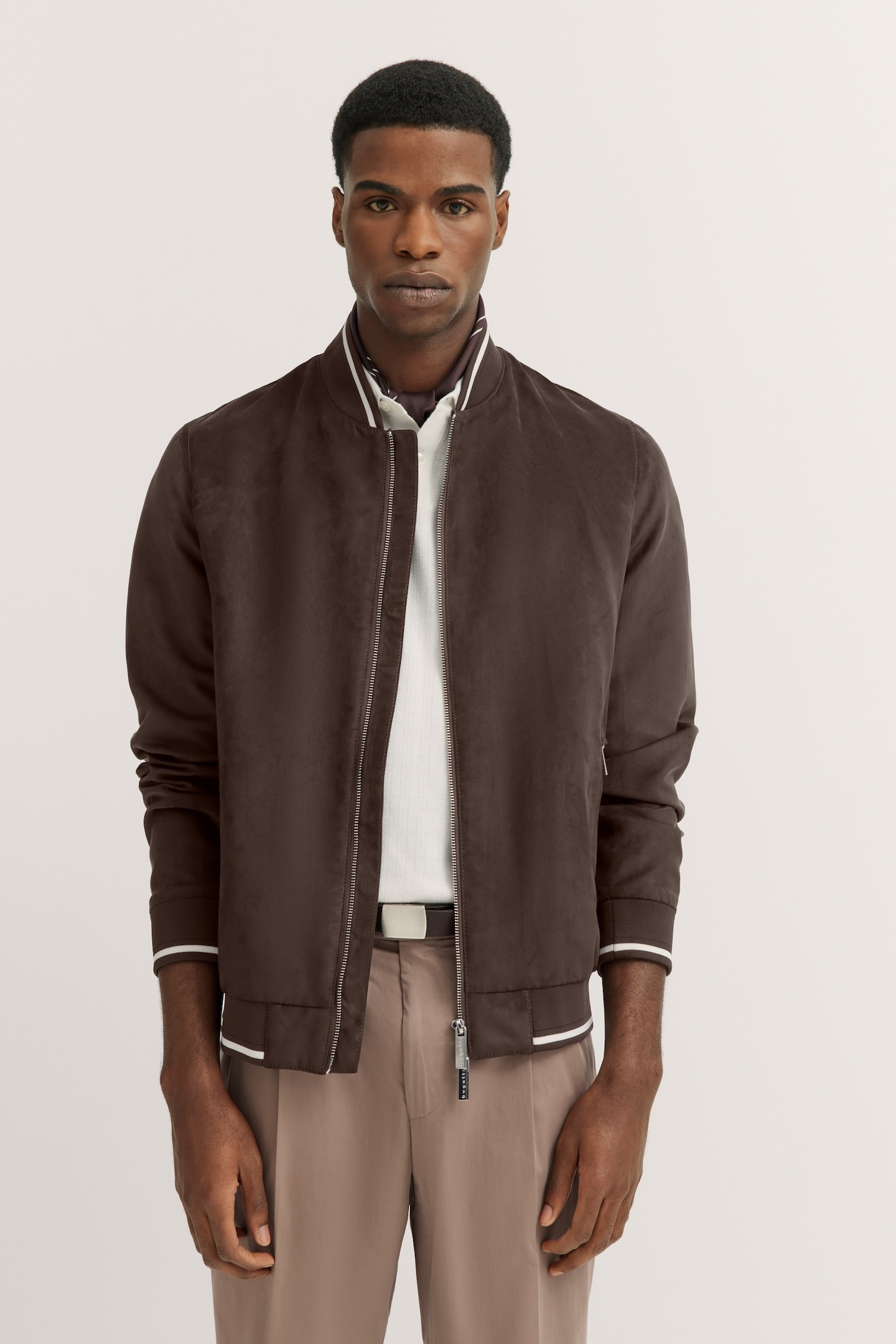 Bugatti Blouson van waterafstotend suede