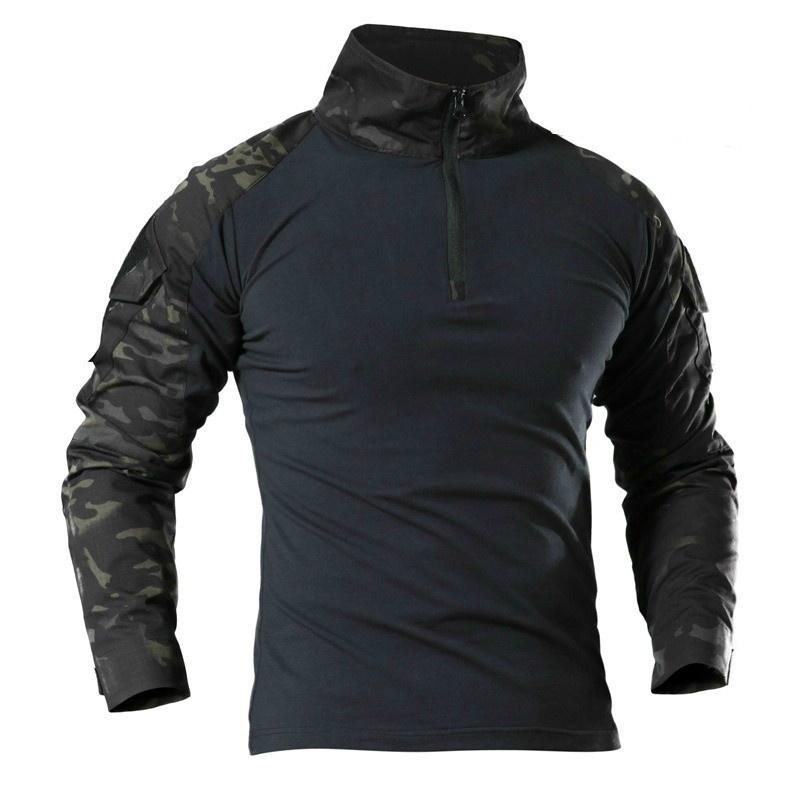 LAKER CC Camouflage Heren T-shirts Leger Combat Tactisch T-shirt Militaire Jacht Outdoor Heren Lange Mouw T-shirts XXXL.
