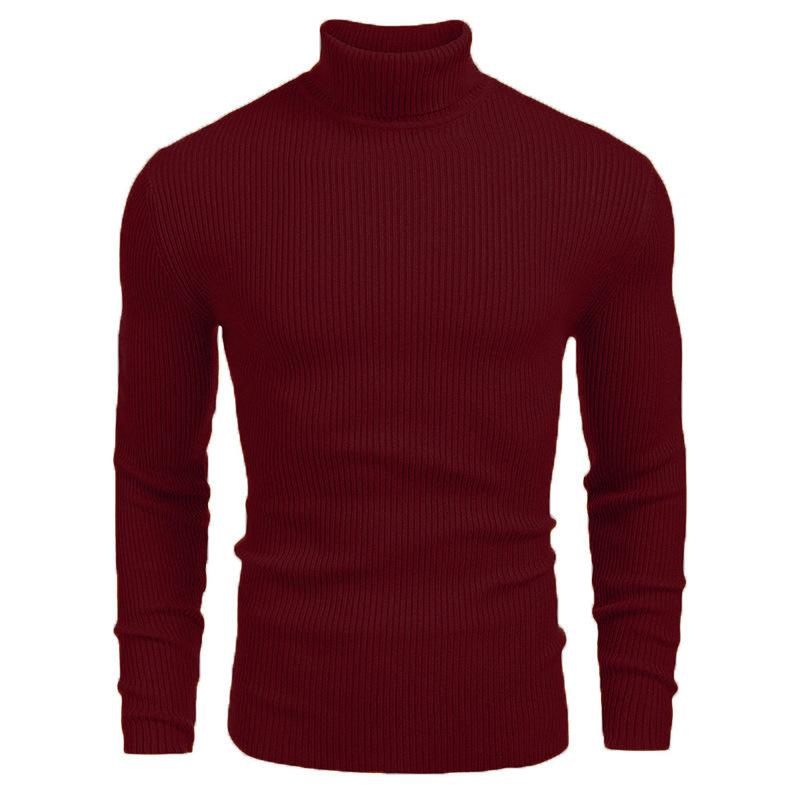 Four Four Heren breiwerk Heren coltrui Herfst en winter Europees en Amerikaans Heren trui Lange mouwen Pullover L
