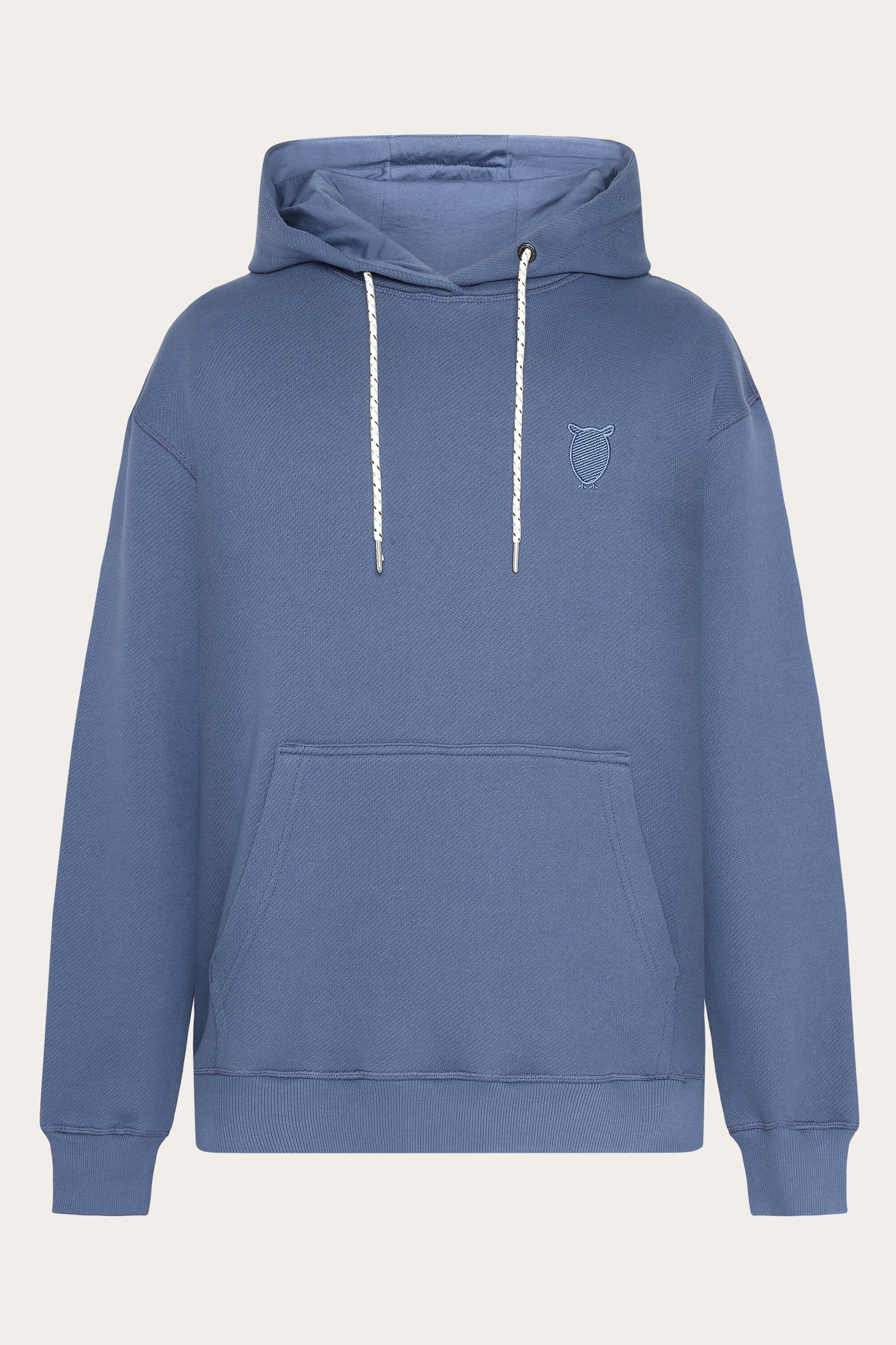 KnowledgeCotton Apparel Herren vegan Hoodie Lose KÃ¤ngurutasche Vintage Indigo
