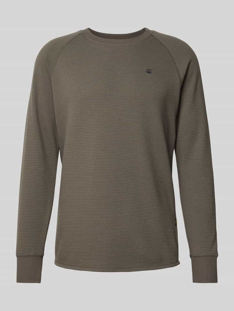 G-Star RAW Sweater Jirgi met label-detail op de borst
