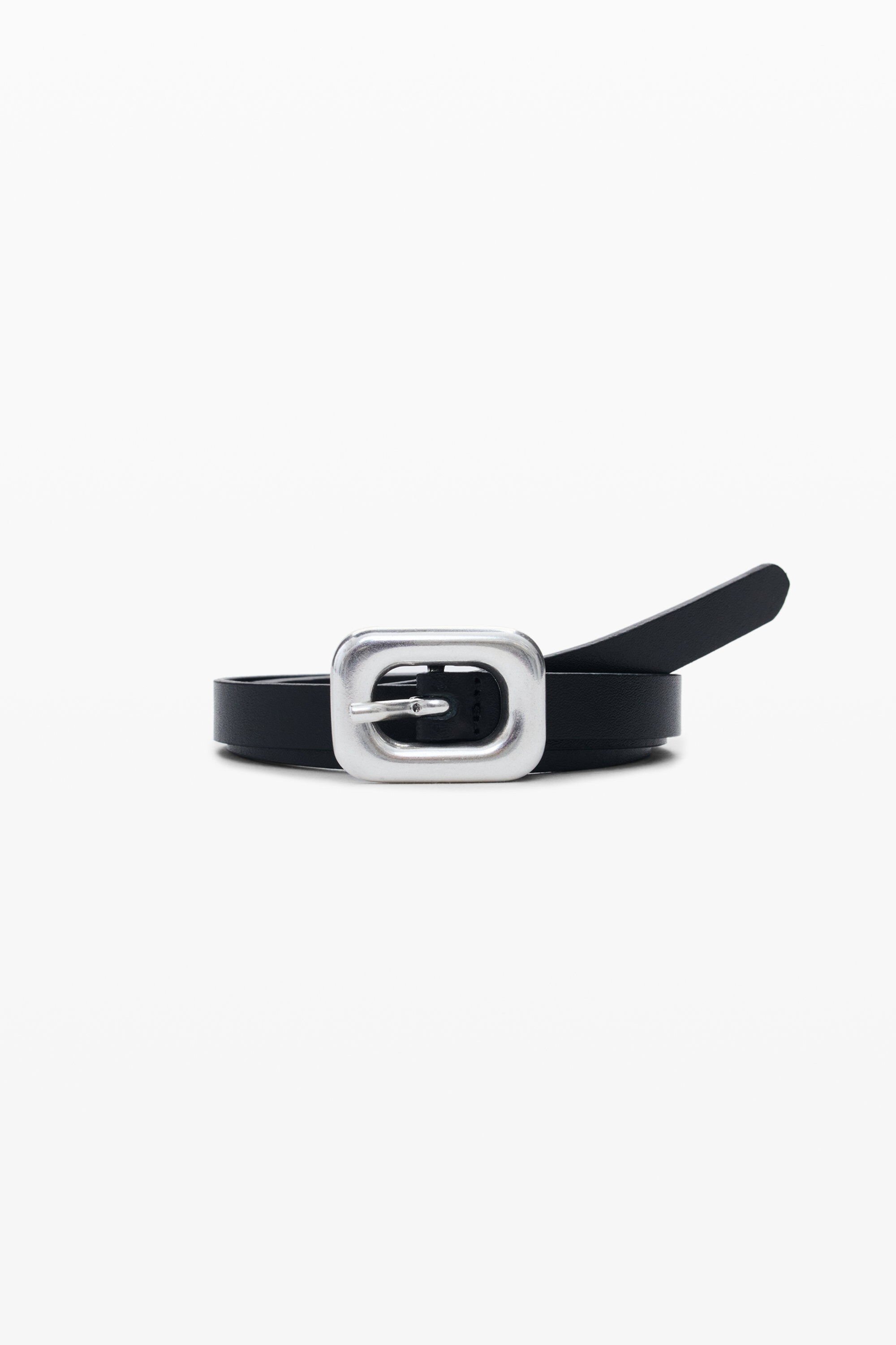 Desigual ZWART LEREN RIEM - BLACK