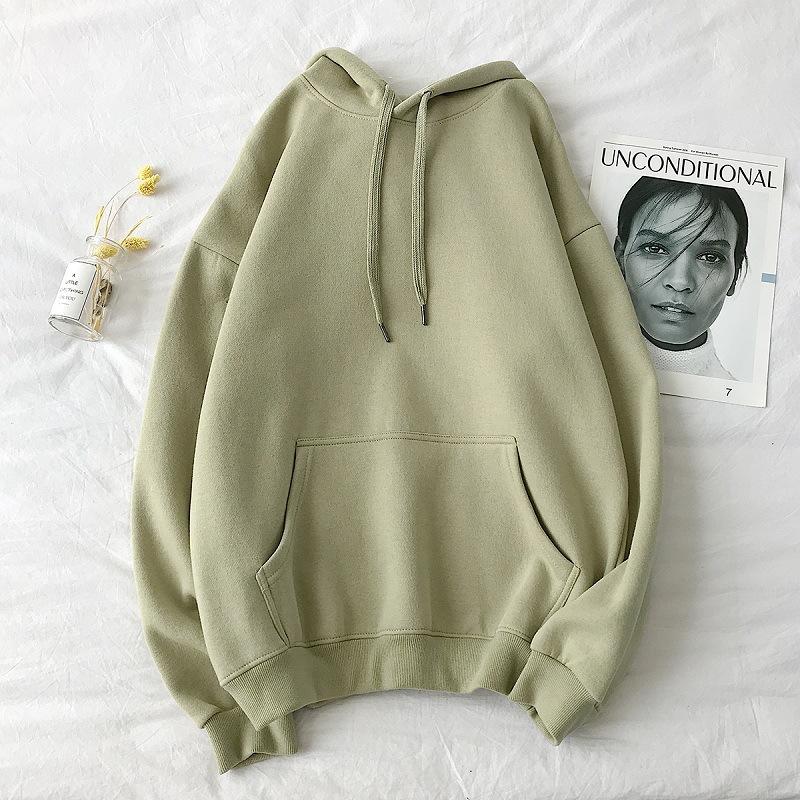 HOTDOG Heren Lente en Herfst Capuchon Casual Baseball Kleding Effen Kleur Zak Pullover Sweatshirt L