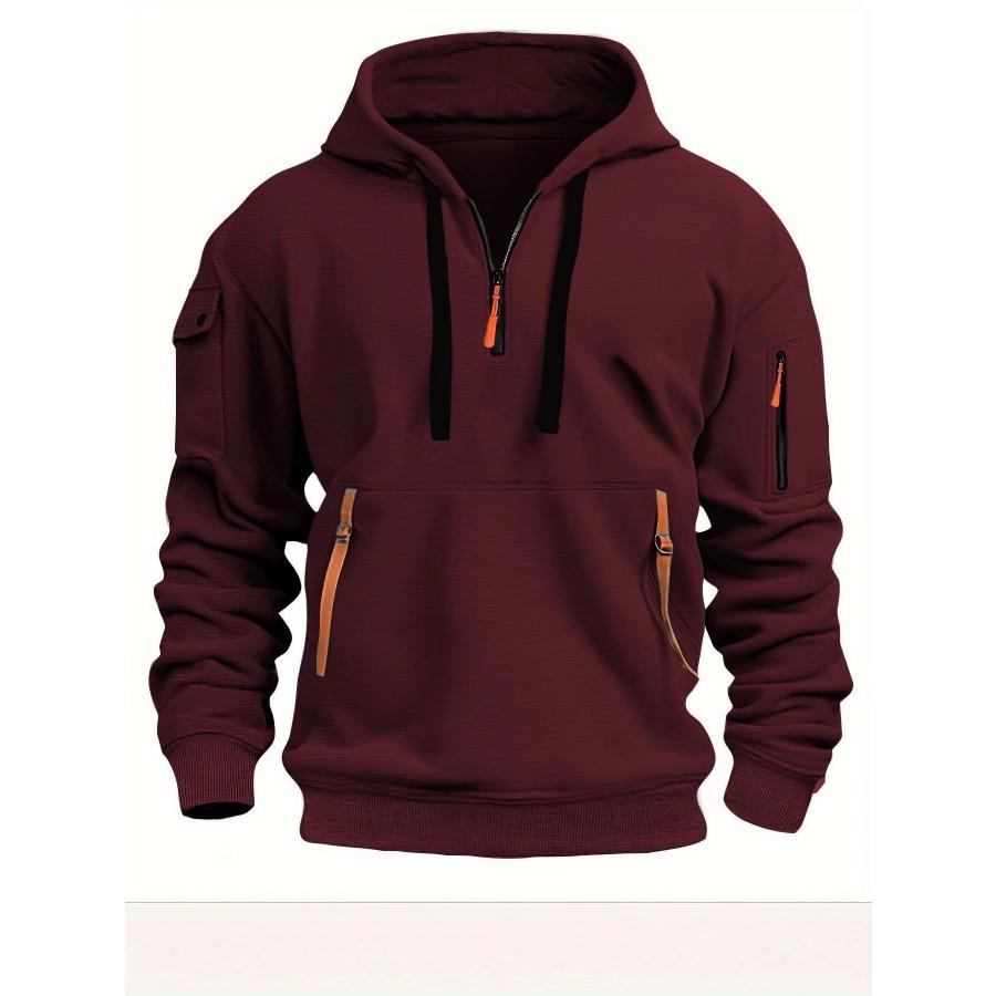 WowClassic Herfst Heren Hoodies Winter Rits Multi Pocket Sweatshirts Mannelijke Warme Kleding Hoodie Sport Vrijetijdskleding Sweatshirt XXL