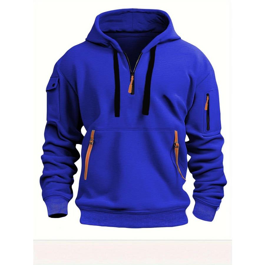 WowClassic Herfst Heren Hoodies Winter Rits Multi Pocket Sweatshirts Mannelijke Warme Kleding Hoodie Sport Vrijetijdskleding Sweatshirt XXL