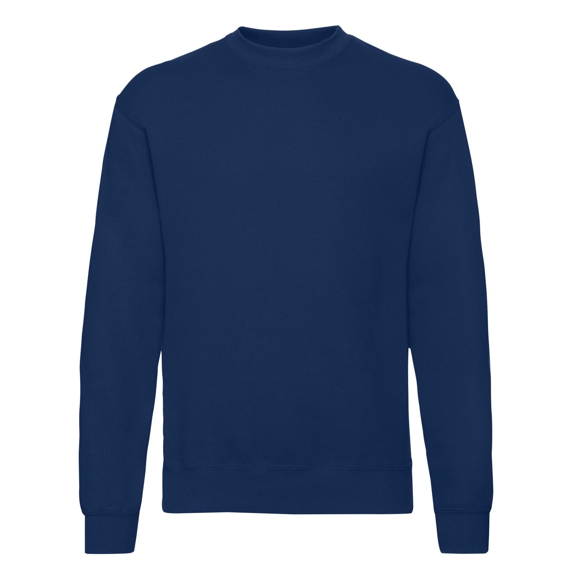 Fruit Of The Loom Klassiek herensweatshirt met lage schouder M Vloot