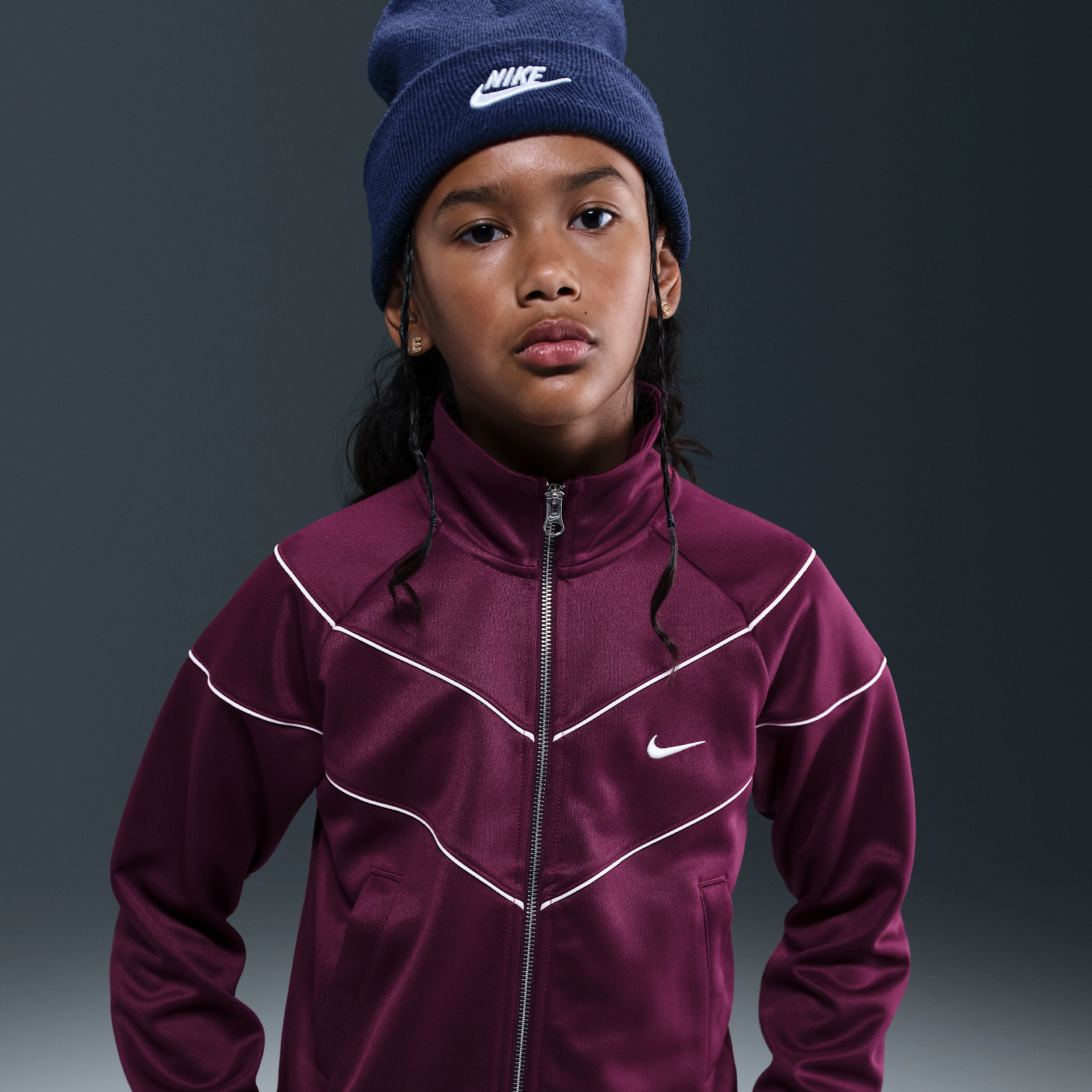 Nike knit trainingsjack voor meisjes - Rood
