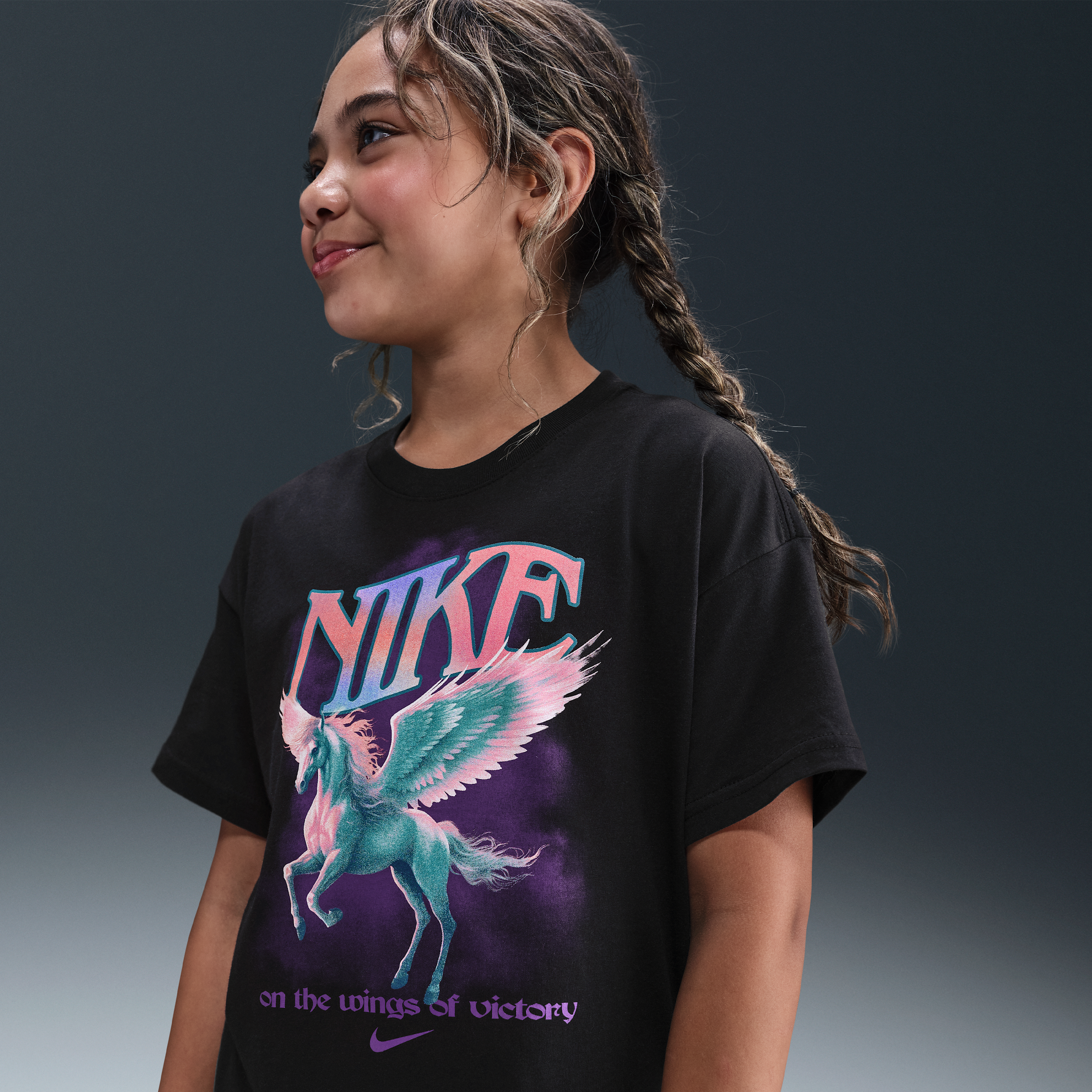 Nike T-shirt voor meisjes - Zwart