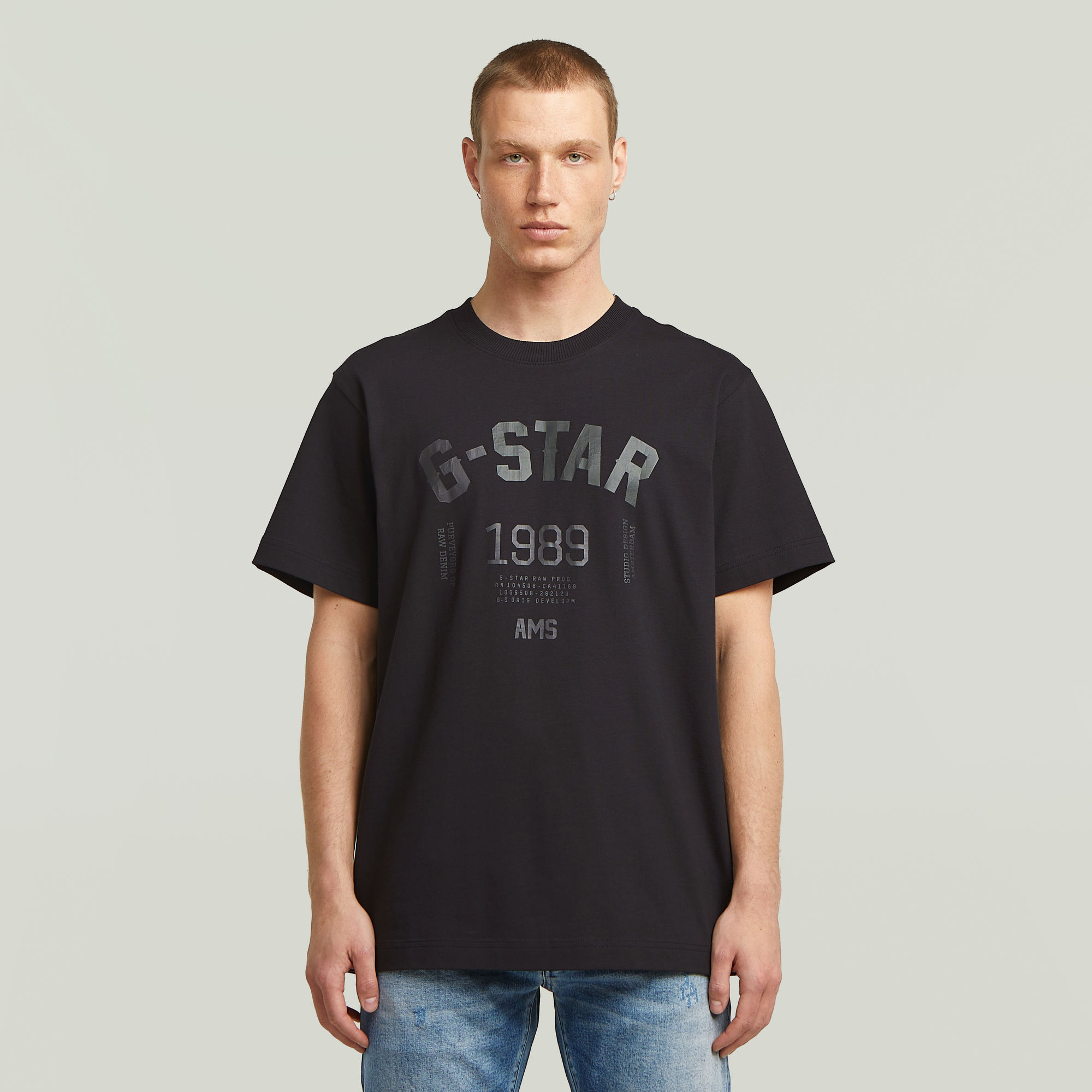 G-Star RAW 89 Back Graphic Loose T-shirt - Zwart - Heren