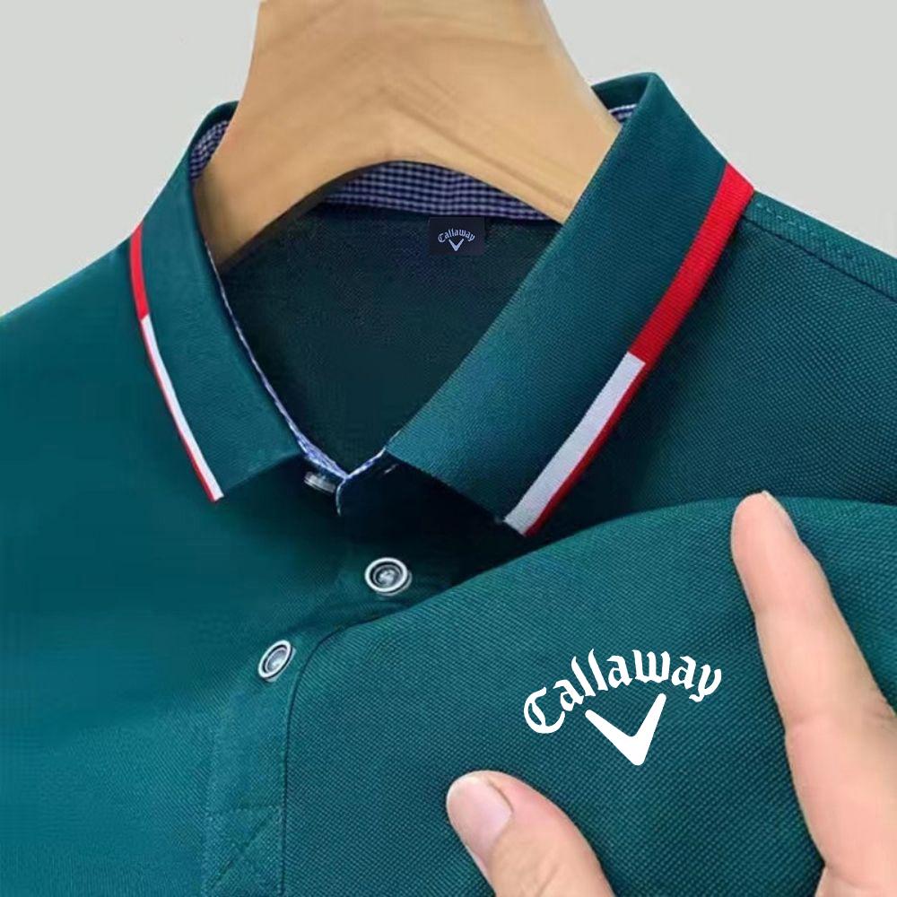 Lixin12 Callaway Geborduurde 2025 Nieuwe Zomer Poloshirt voor Heren Hoge Kwaliteit Casual Comfortabel en Ademend T-shirt met Korte Mouwen voor Heren L
