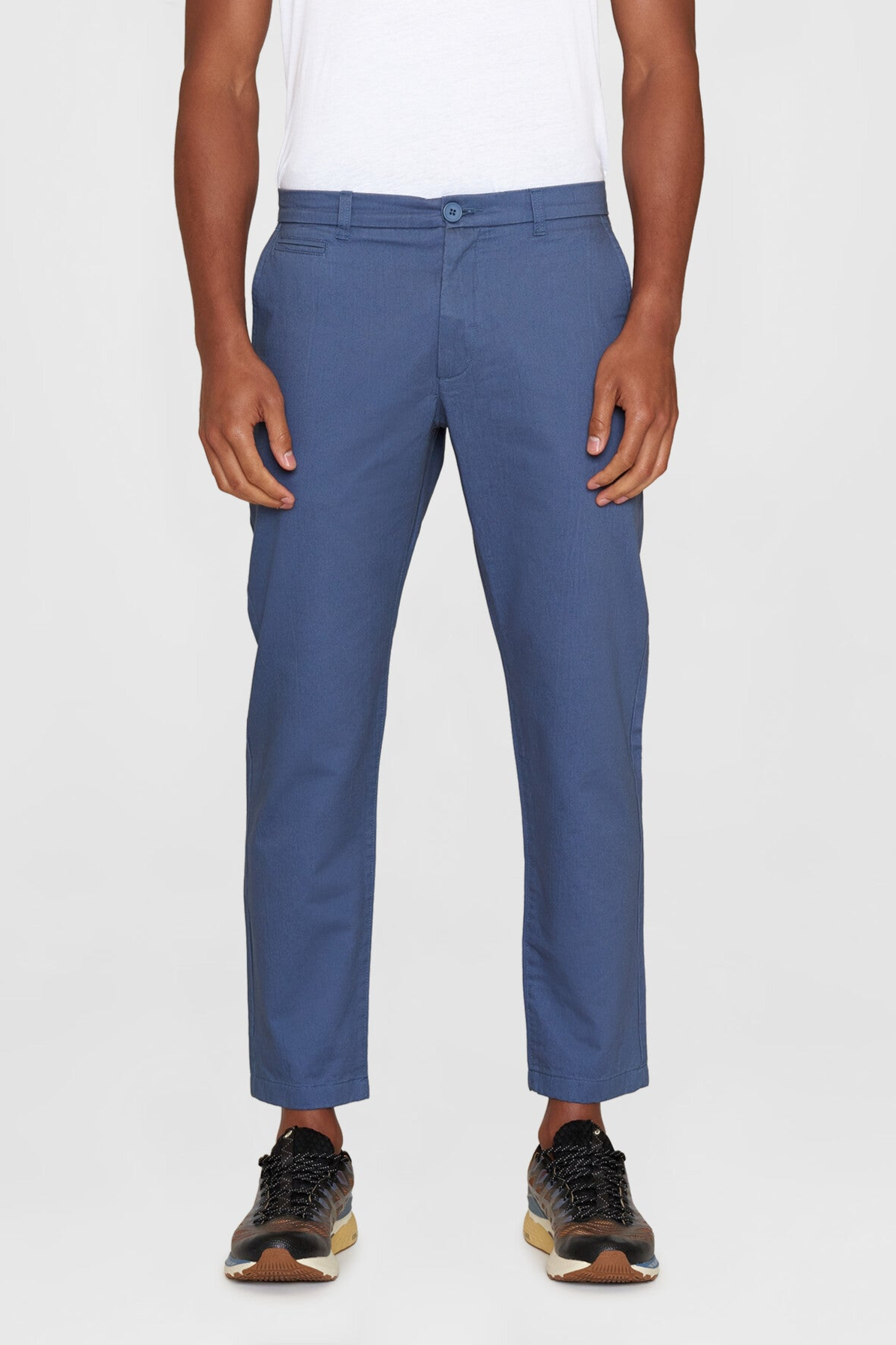 KnowledgeCotton Apparel Herren vegan Chino-Hose Chuck Regular Twill Vintage Indigo