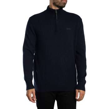 Superdry Trui  Trui met halve rits en wolmix