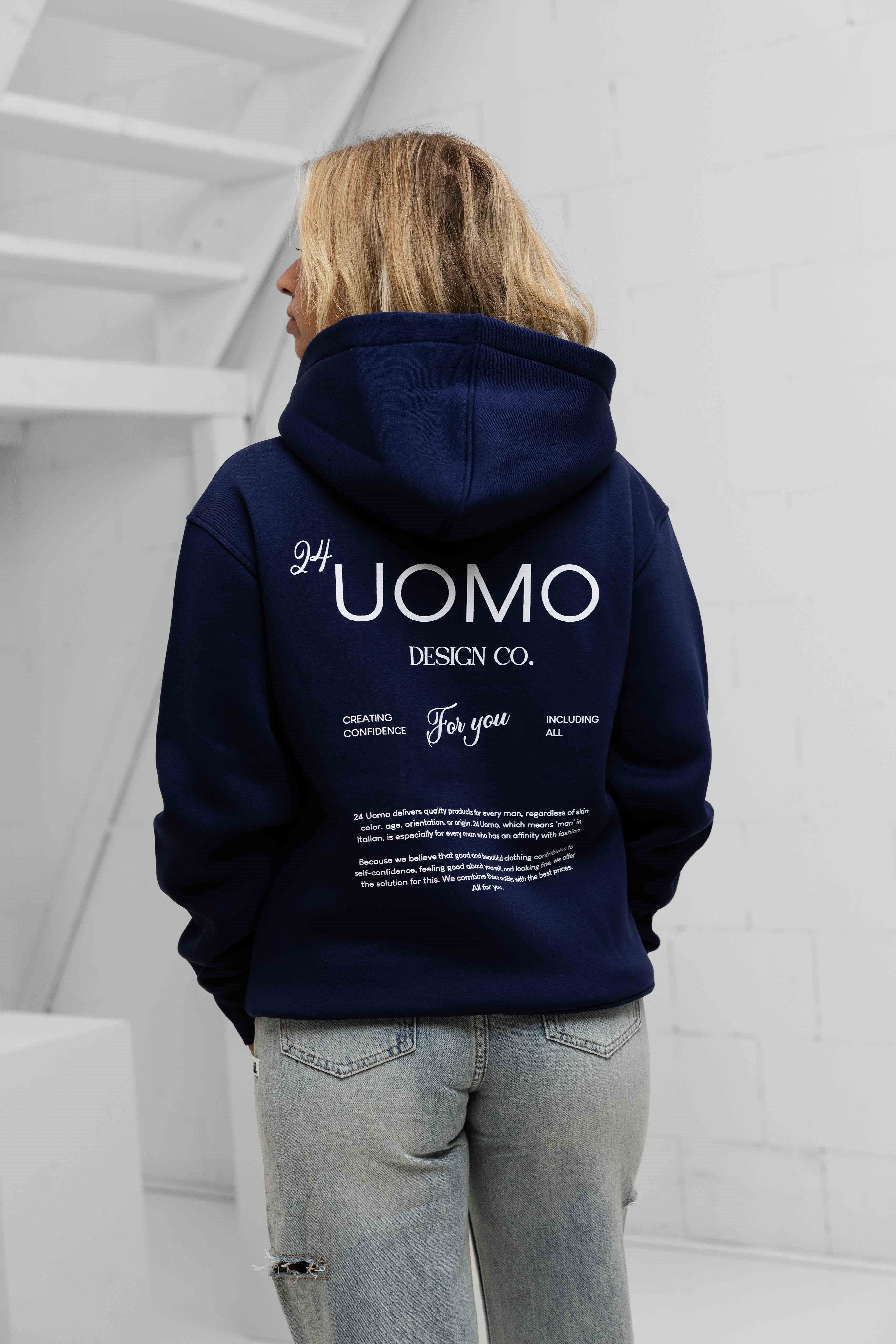 24 Uomo Club 2.0 Hoodie Dames Navy