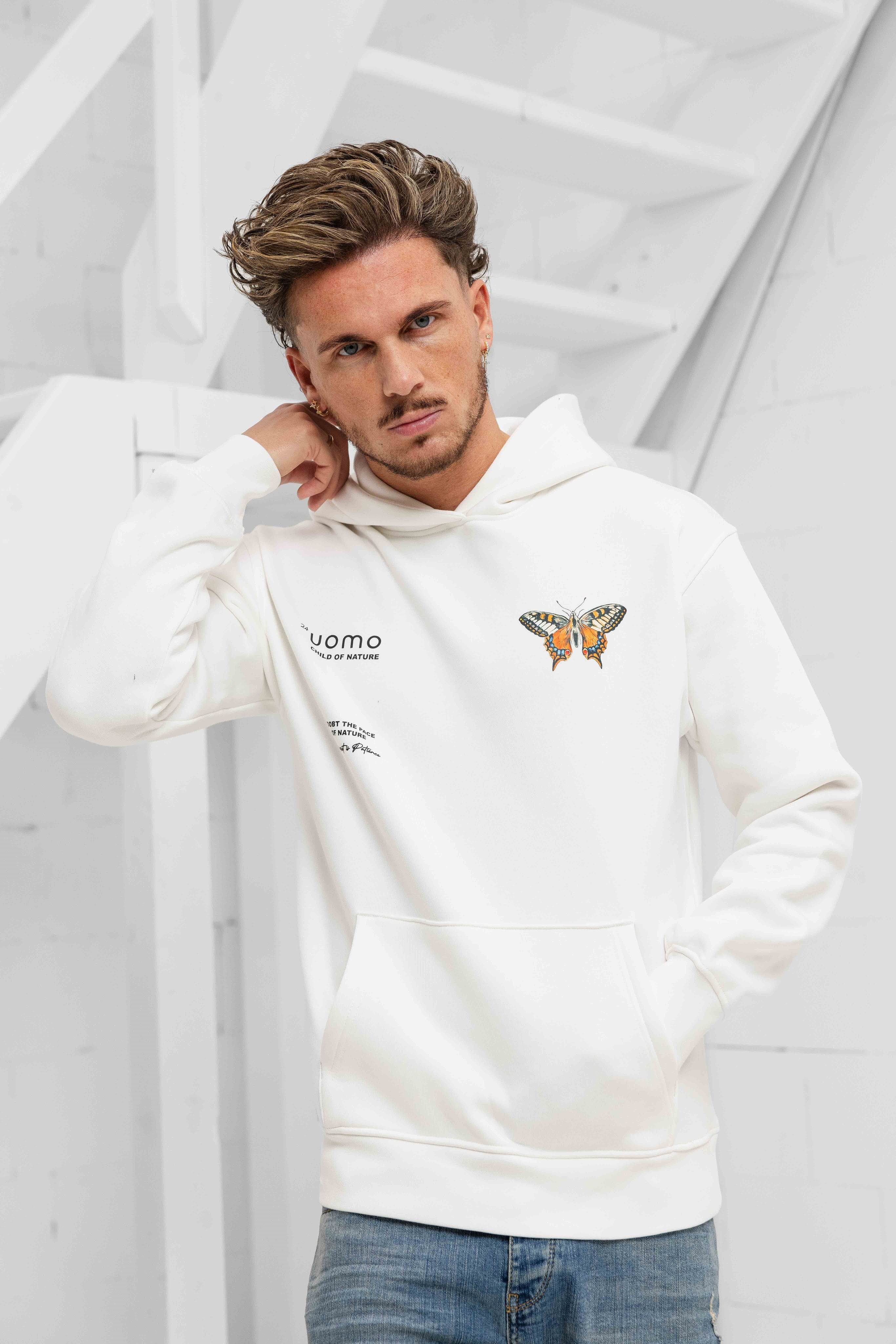 24 Uomo Child of Nature Hoodie Heren Off-white
