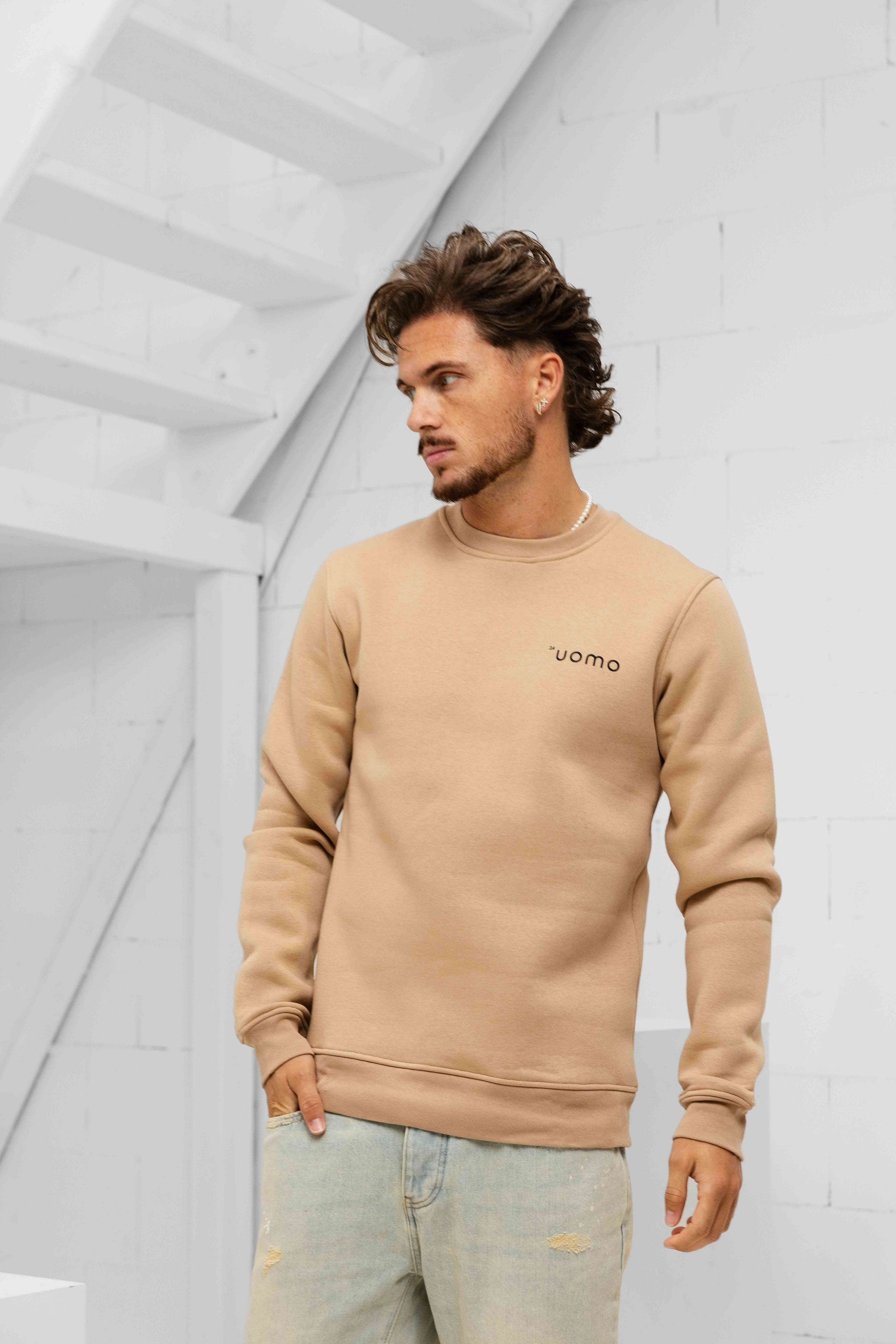 24 Uomo Basic Sweater Mokka