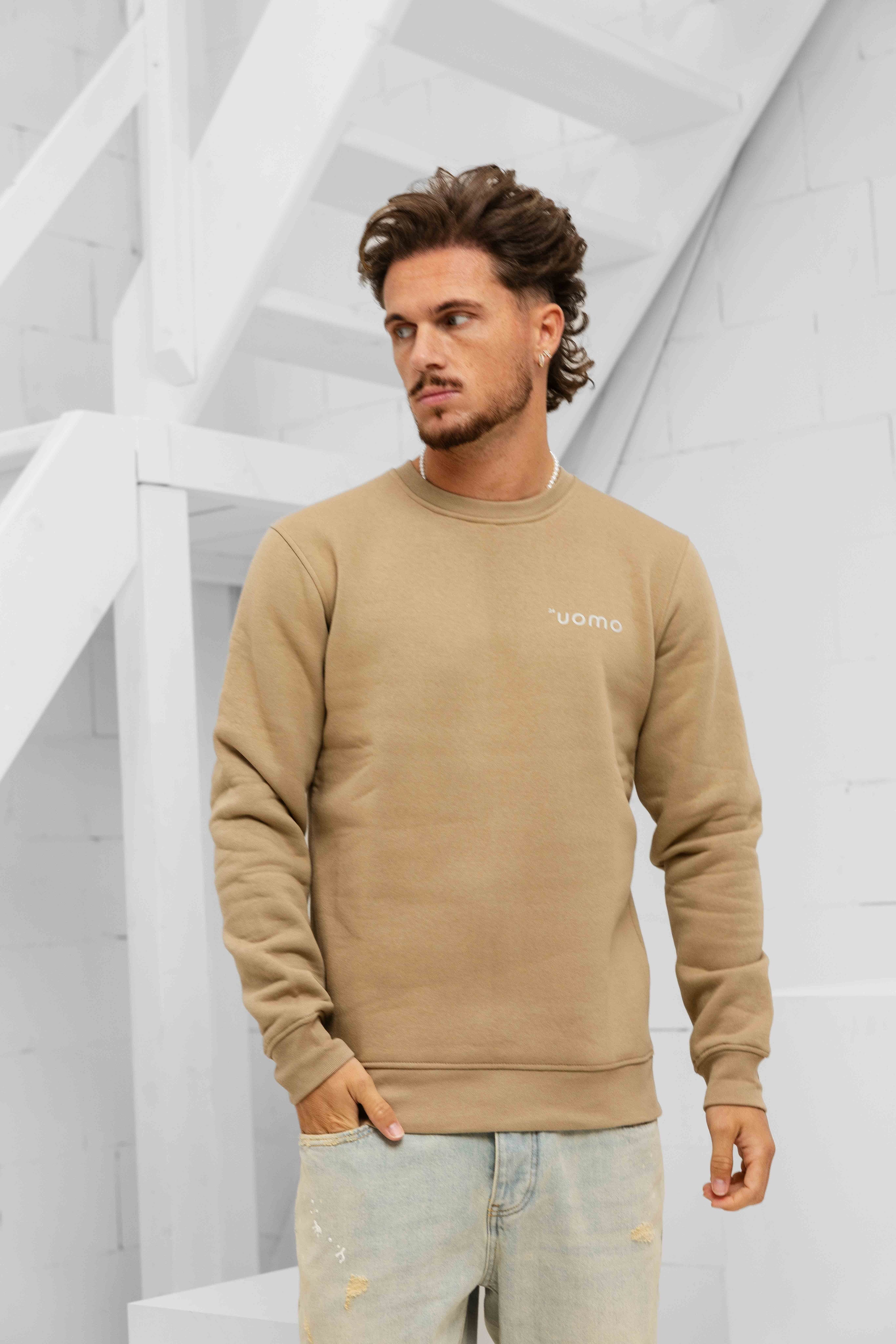 24 Uomo Basic Sweater Army