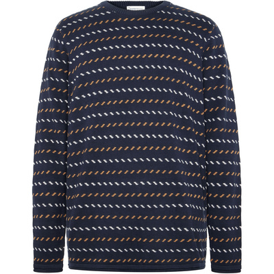 KnowledgeCotton Apparel Heren Jacquard Crew Neck Knit Trui