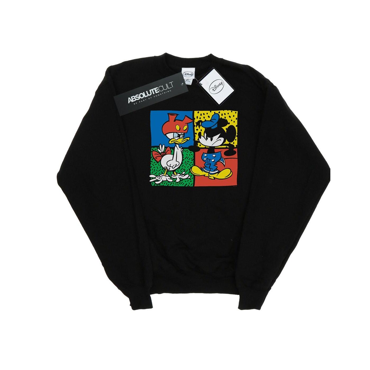 Disney heren Mickey Mouse Donald kledingwisselsweater L zwart