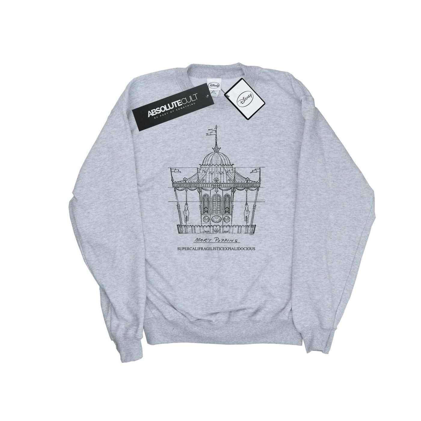 Disney heren Mary Poppins carrousel schets sweatshirt M