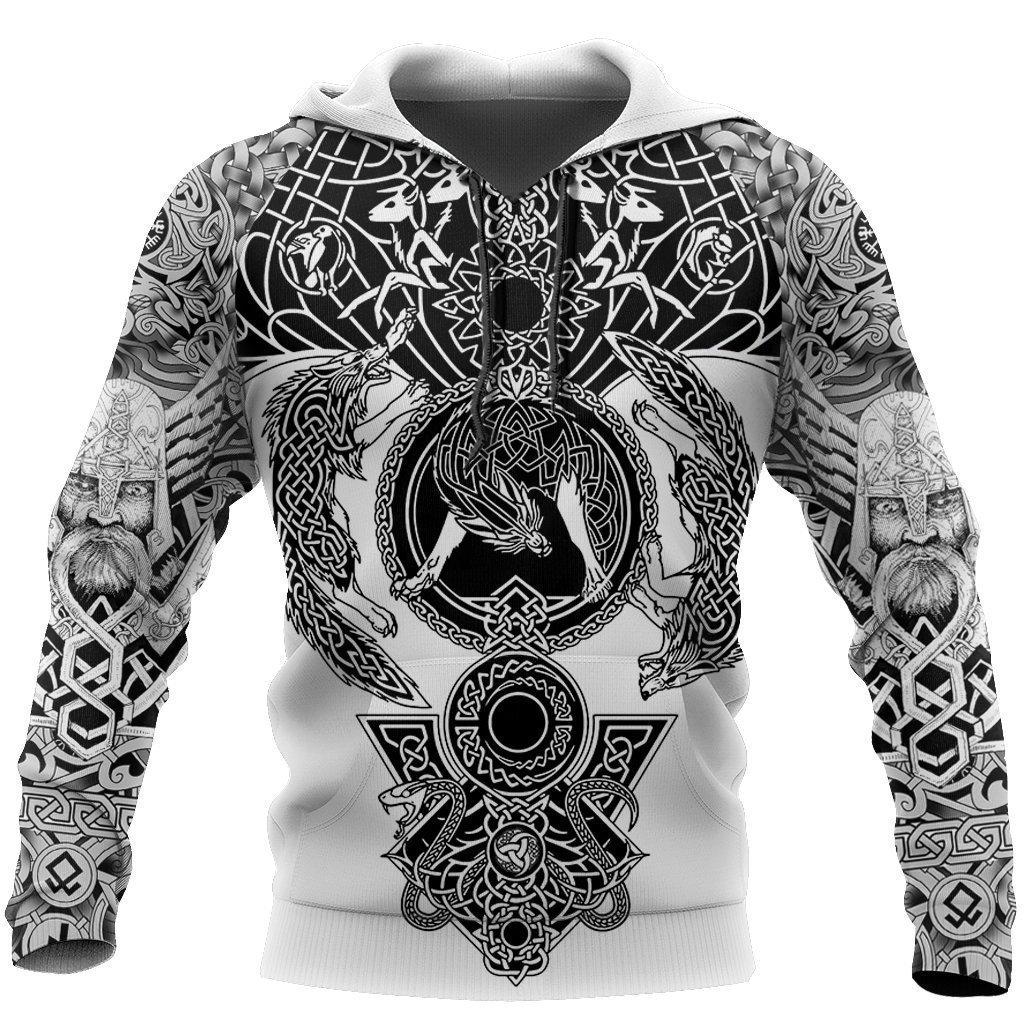 ETST 011 2024 Nieuwe Hoodie 3d Viking Harajuku Print Pullover Heren Capuchon Sweatshirt Oversized Vintage Herenkleding Herfst Lange Mouw L