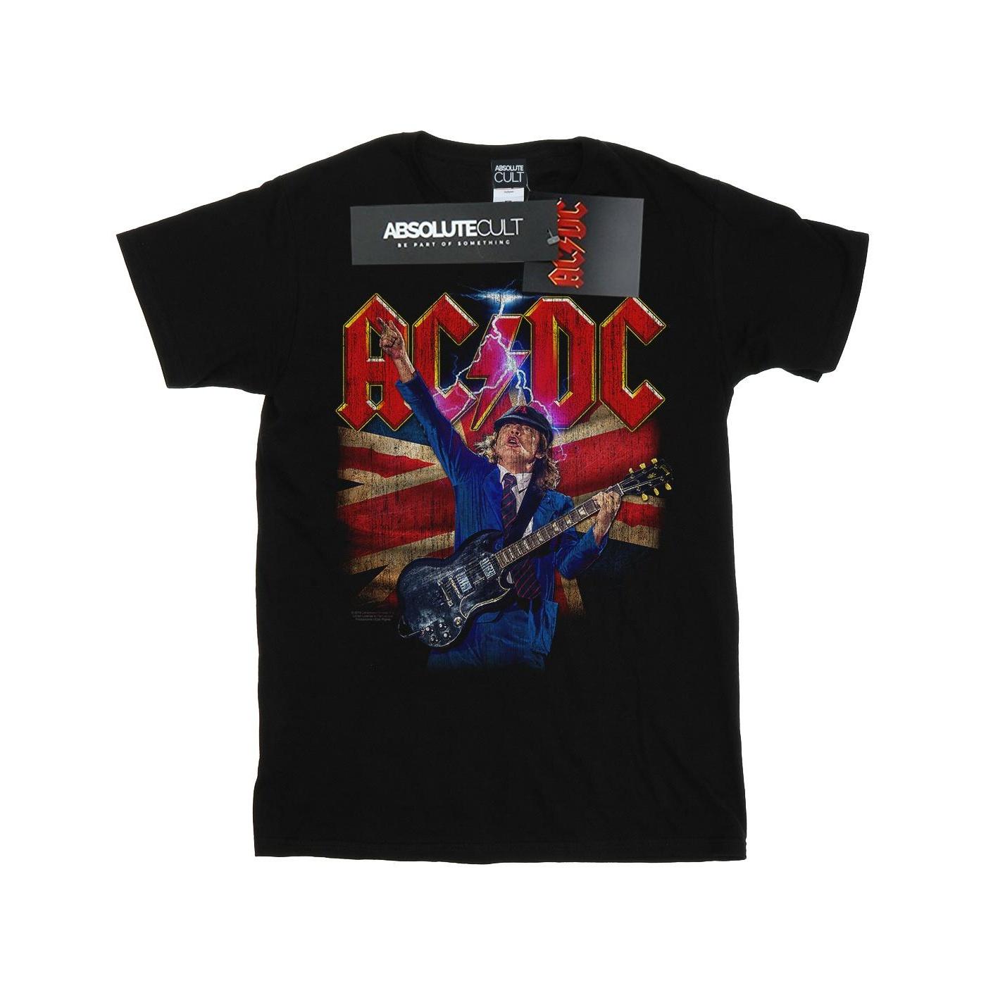 AC/DC Angus Union Flag Lightning T-shirt voor jongens 7-8 Years