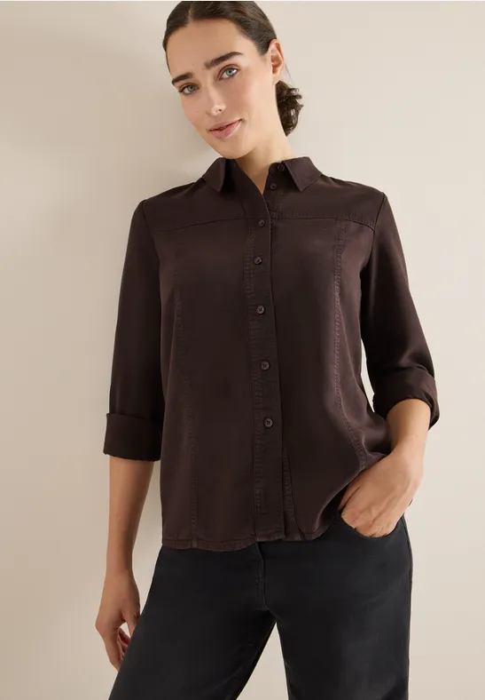 Cecil Gekleurd Lyocell overhemd blouse