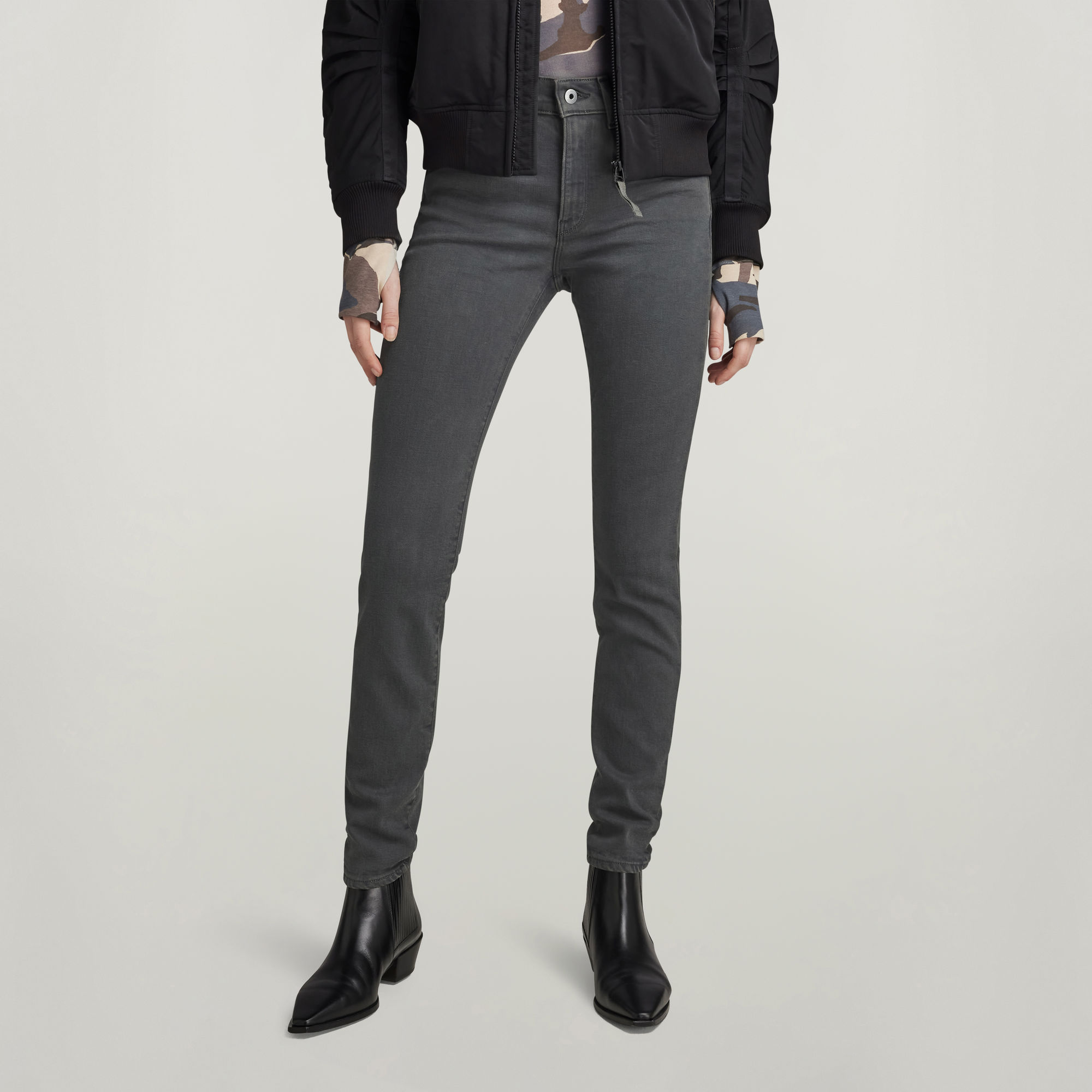 G-Star RAW Lhana Skinny Jeans - Grijs - Dames