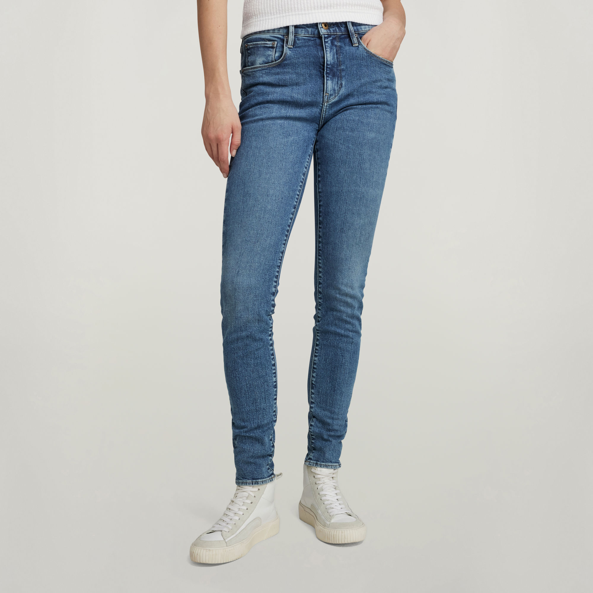 G-Star RAW 3301 Skinny Jeans - Midden blauw - Dames