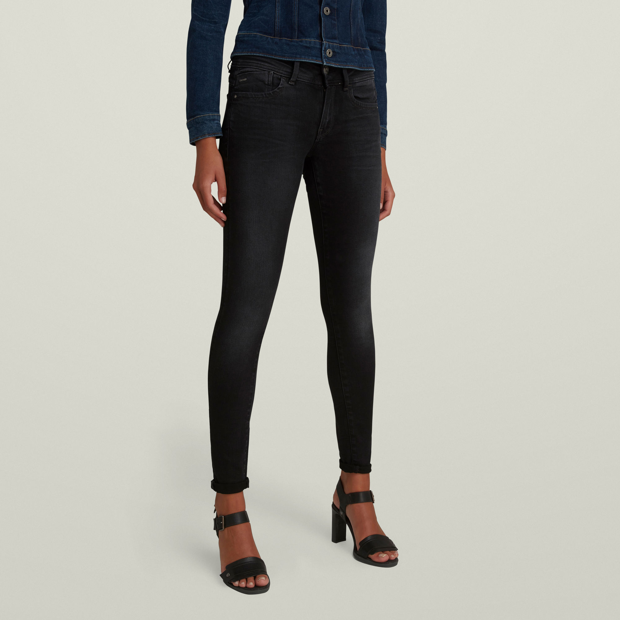 G-Star RAW Lynn Super Skinny Jeans - Zwart - Dames
