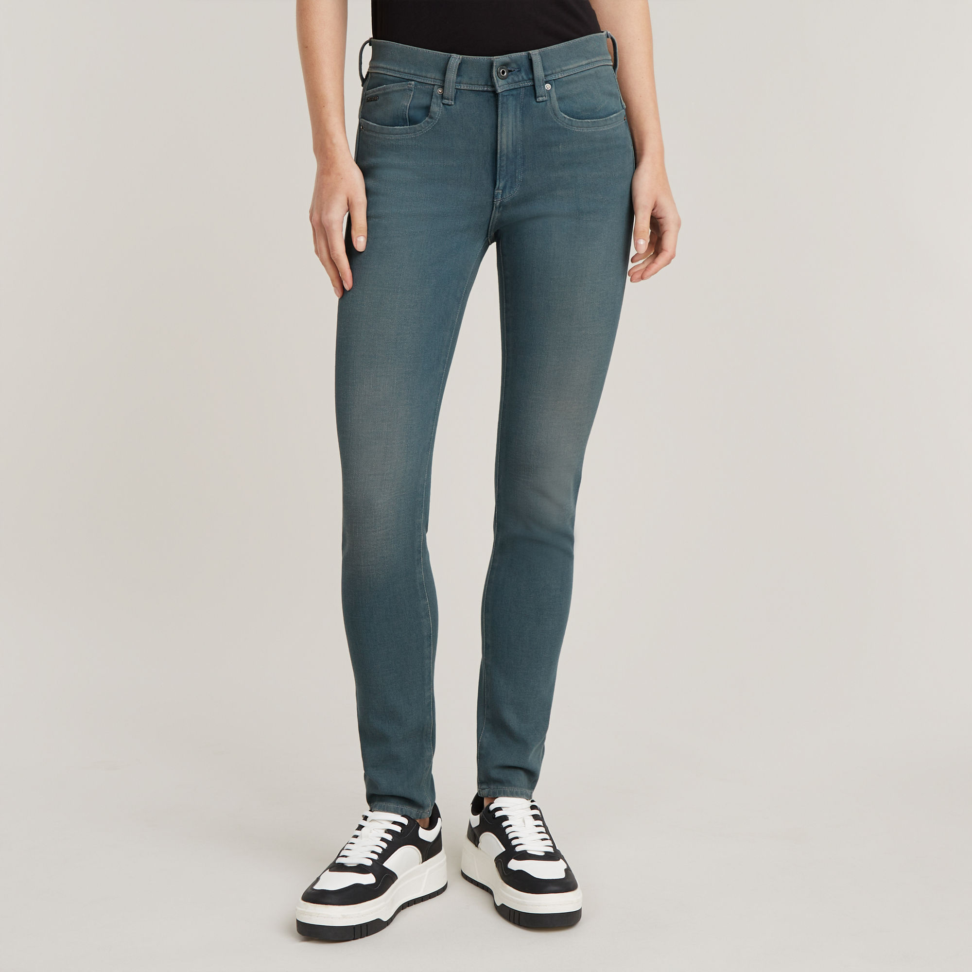 G-Star RAW Lhana High Super Skinny Jeans - Donkerblauw - Dames