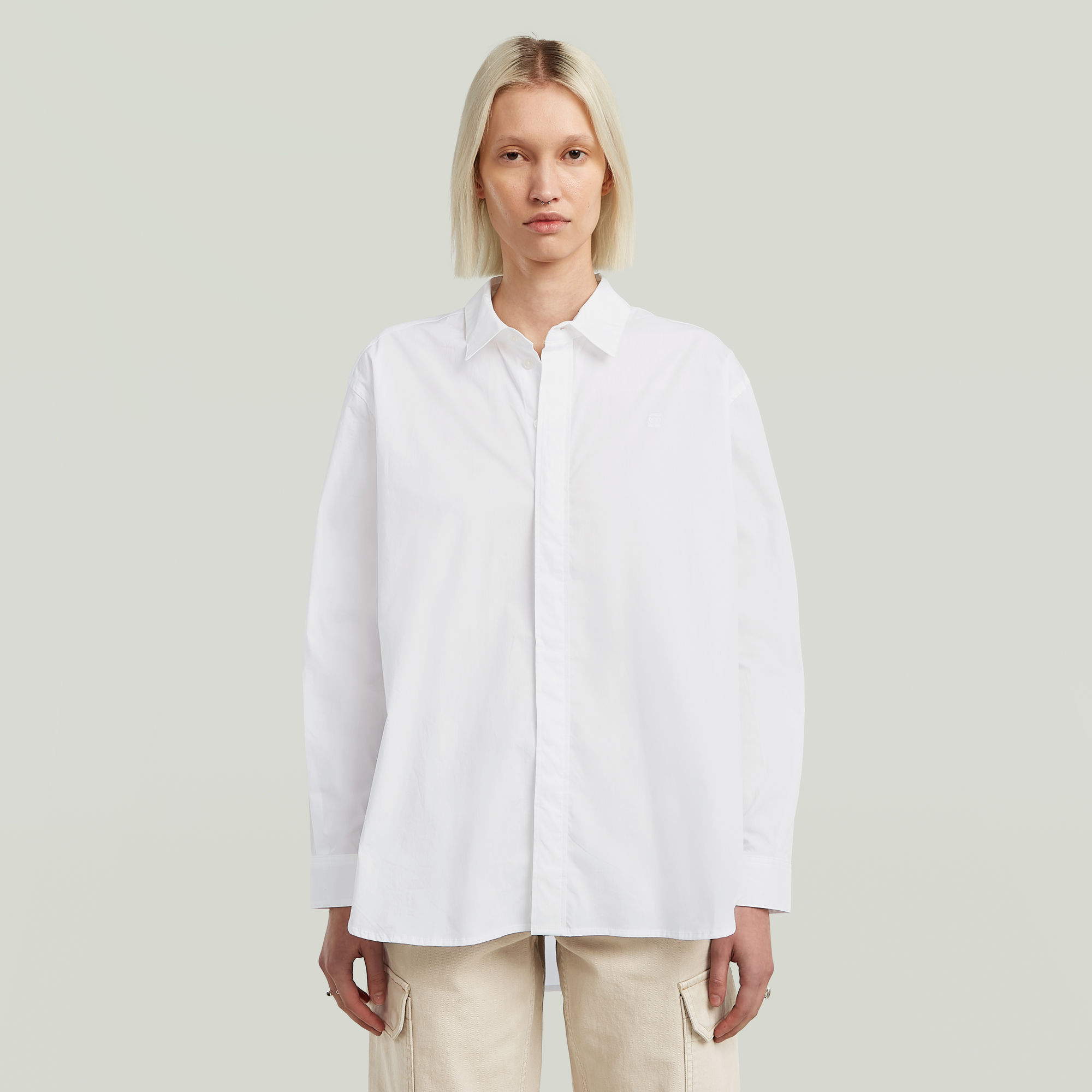 G-Star RAW Clean Boyfriend Shirt - Wit - Dames