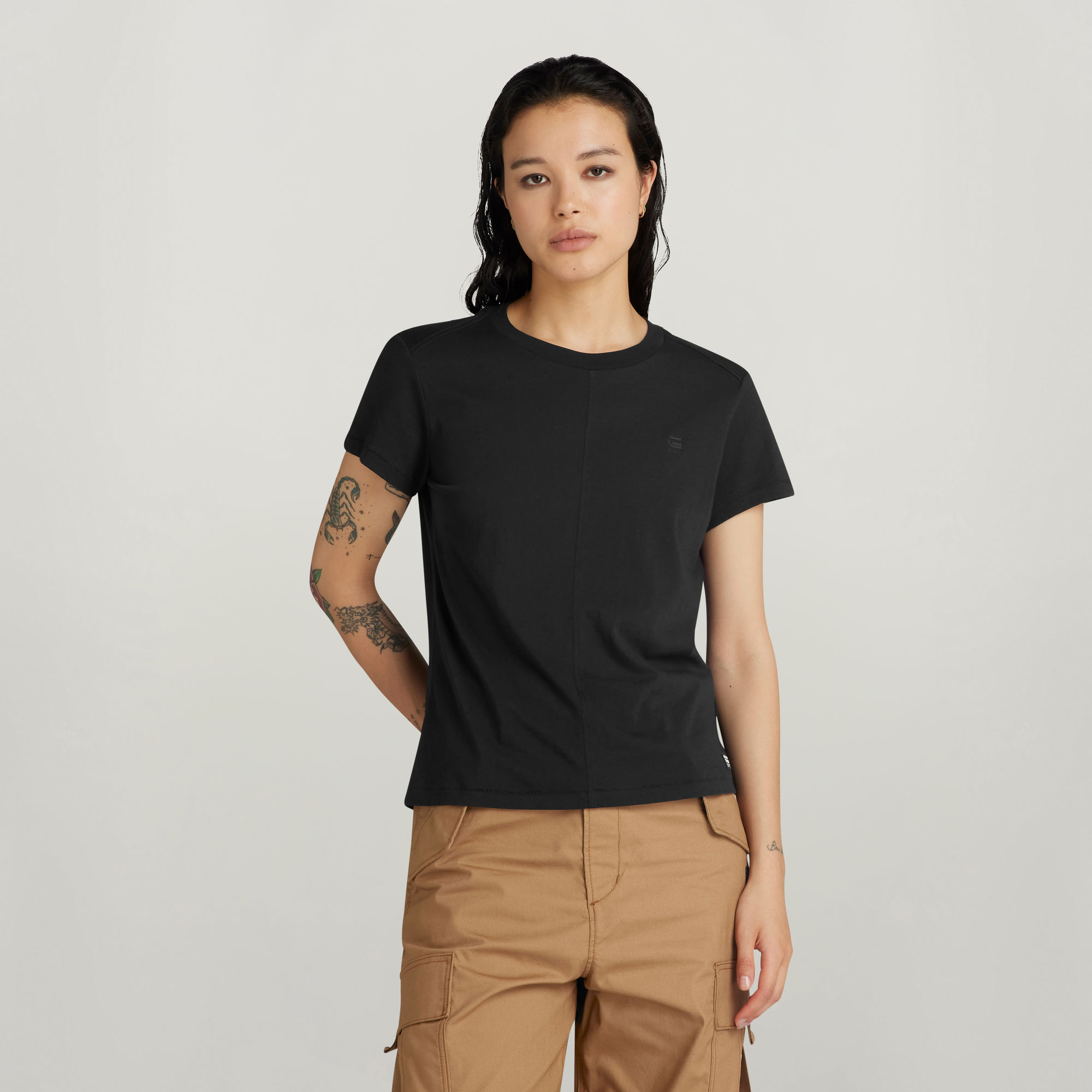 G-Star RAW Front Seam Top - Zwart - Dames