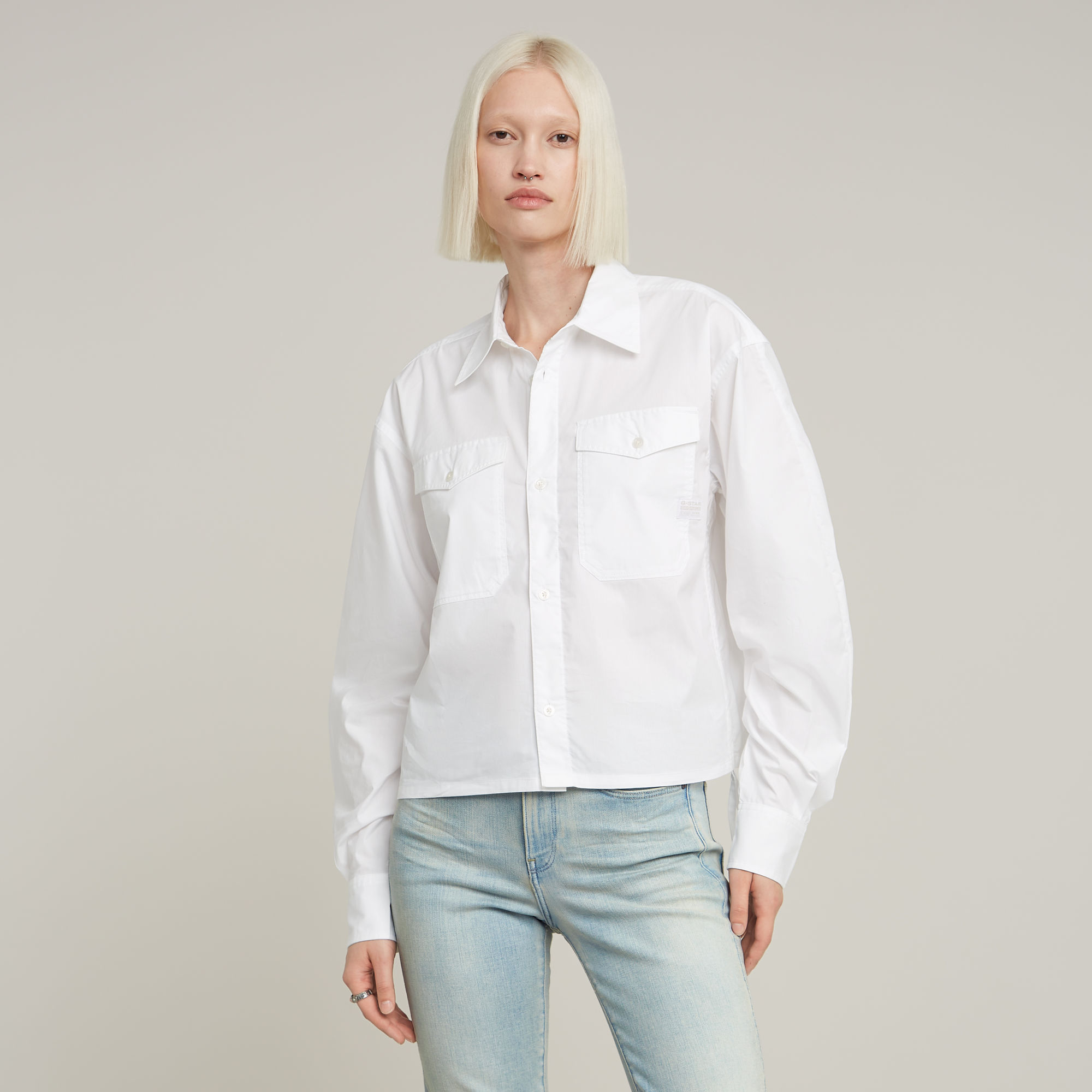 G-Star RAW Boxy Blouse - Wit - Dames