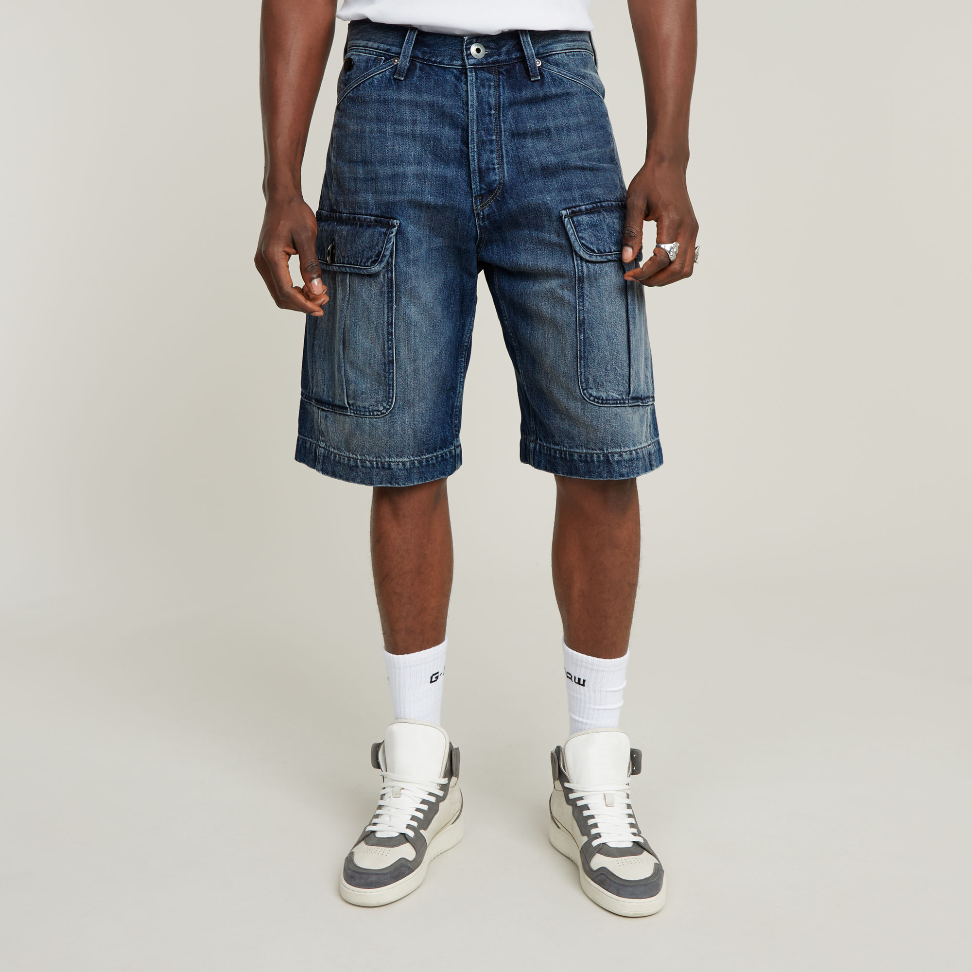 G-Star RAW Bend 3D Cargo Short - Donkerblauw - Heren