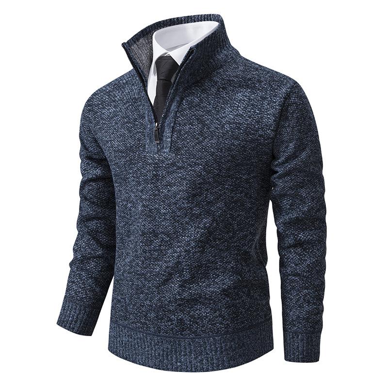 Cloth W Heren Pullover Herfst en Winter Trui Heren Effen Kleur Breiwerk Dikke Warme Casual Trui 3XL