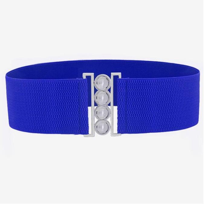 Small Dimple Vintage metalen elastische stretch gesp brede tailleband tailleband