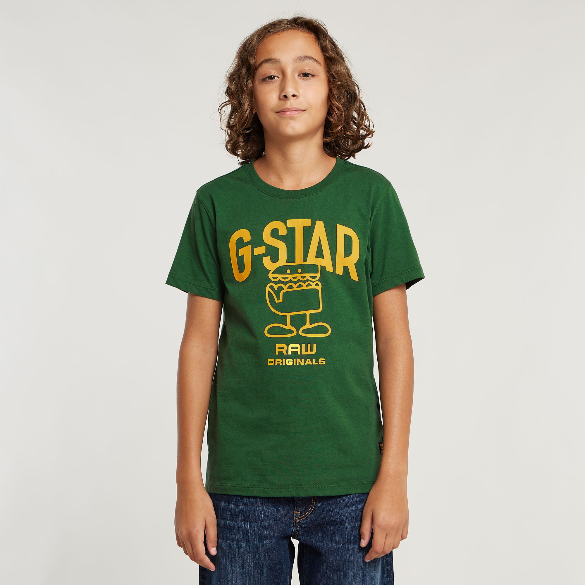 G-Star RAW Jongens T-Shirt Comic - Groen - jongens