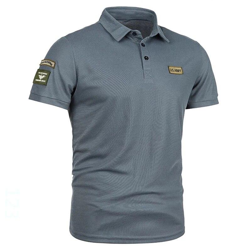 Peace RW Heren Zomer Effen Kleur Poloshirt Casual Korte Mouw Revers Poloshirt XXL