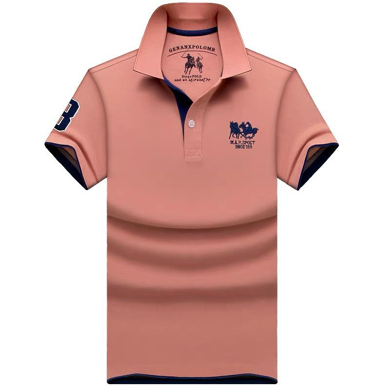 The BAY Men's Summer High-End Polo Shirt: Short Sleeve, Turn-Down Collar, Loose Fit, Plus Size, Trendy Fashion. 6XL 230-255 lbs