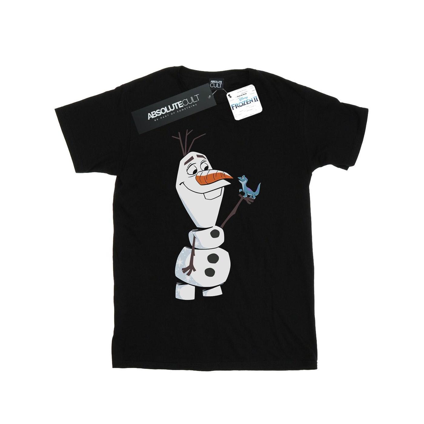 Disney Frozen 2 Olaf en Salamander katoenen T-shirt voor meisjes 9-11 Years