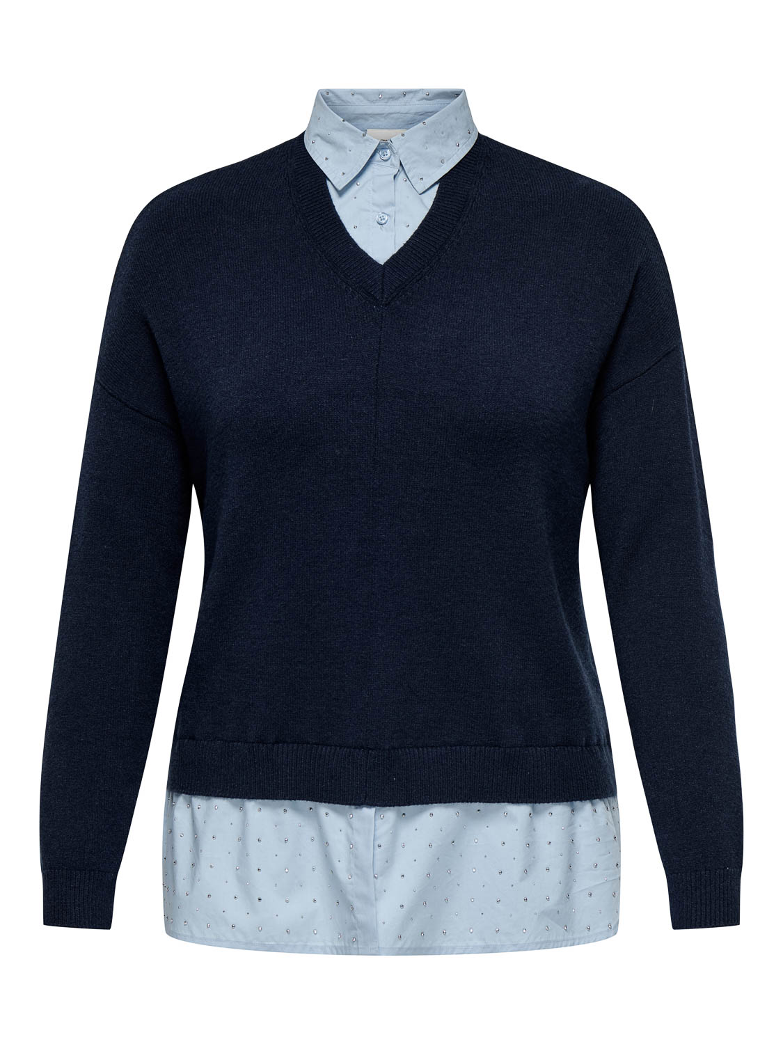 Carmakoma (Maatje Meer) Cardagmar Ls Collar Mix Knt