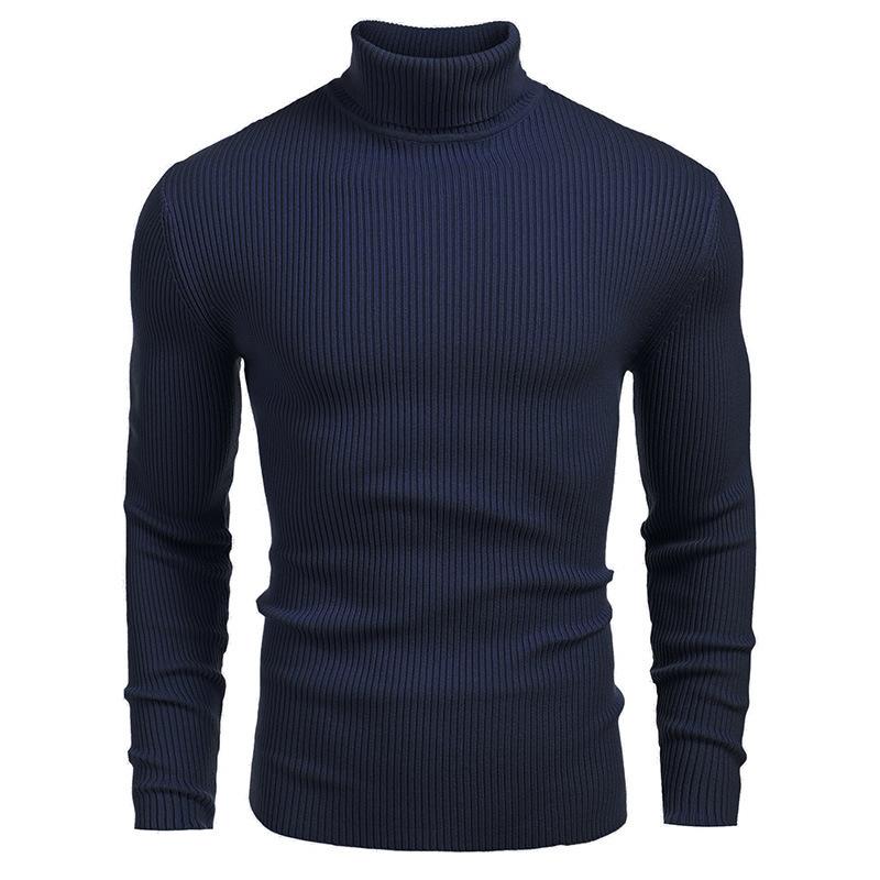Four Four Heren breiwerk Heren coltrui Herfst en winter Europees en Amerikaans Heren trui Lange mouwen Pullover XXL