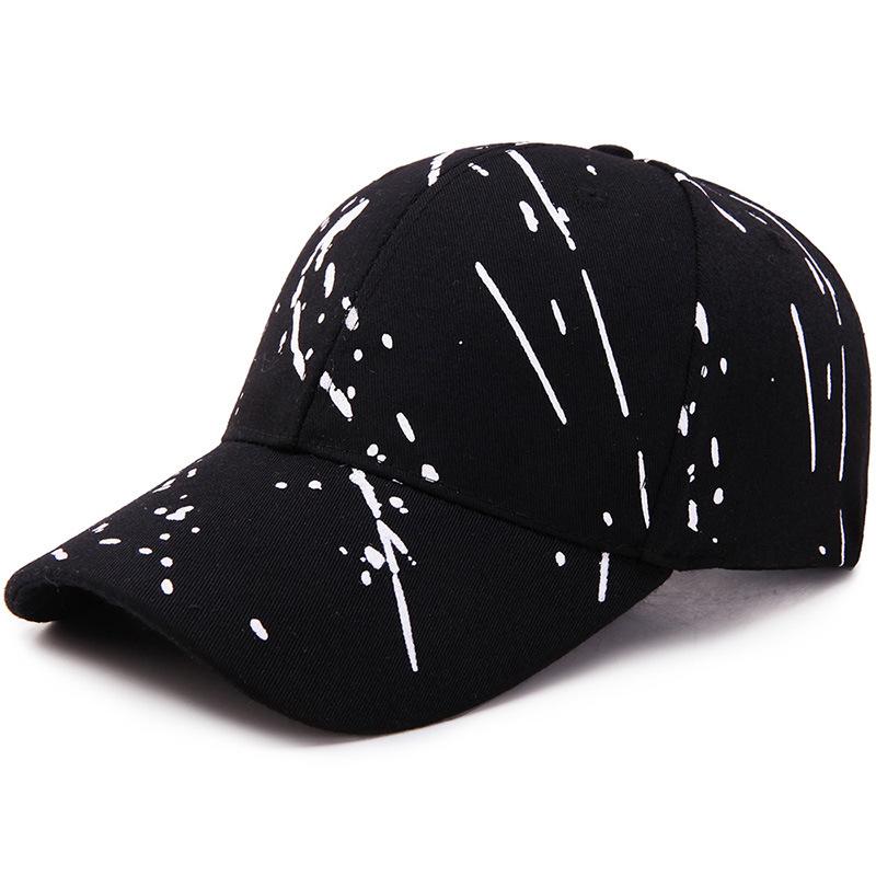 Hi Cap Mode Borduren Baseball Cap Zomer Outdoor Verstelbare Hip Hop Hoeden Bone Snapback Hoed adjustable zwart