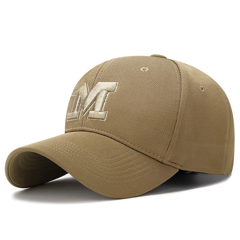 Bull Hat Four Seasons New M Letter Embroidery Cap Outdoor Shade Sun Protection Baseball Cap Fashion Versatile Unisex Adjustable