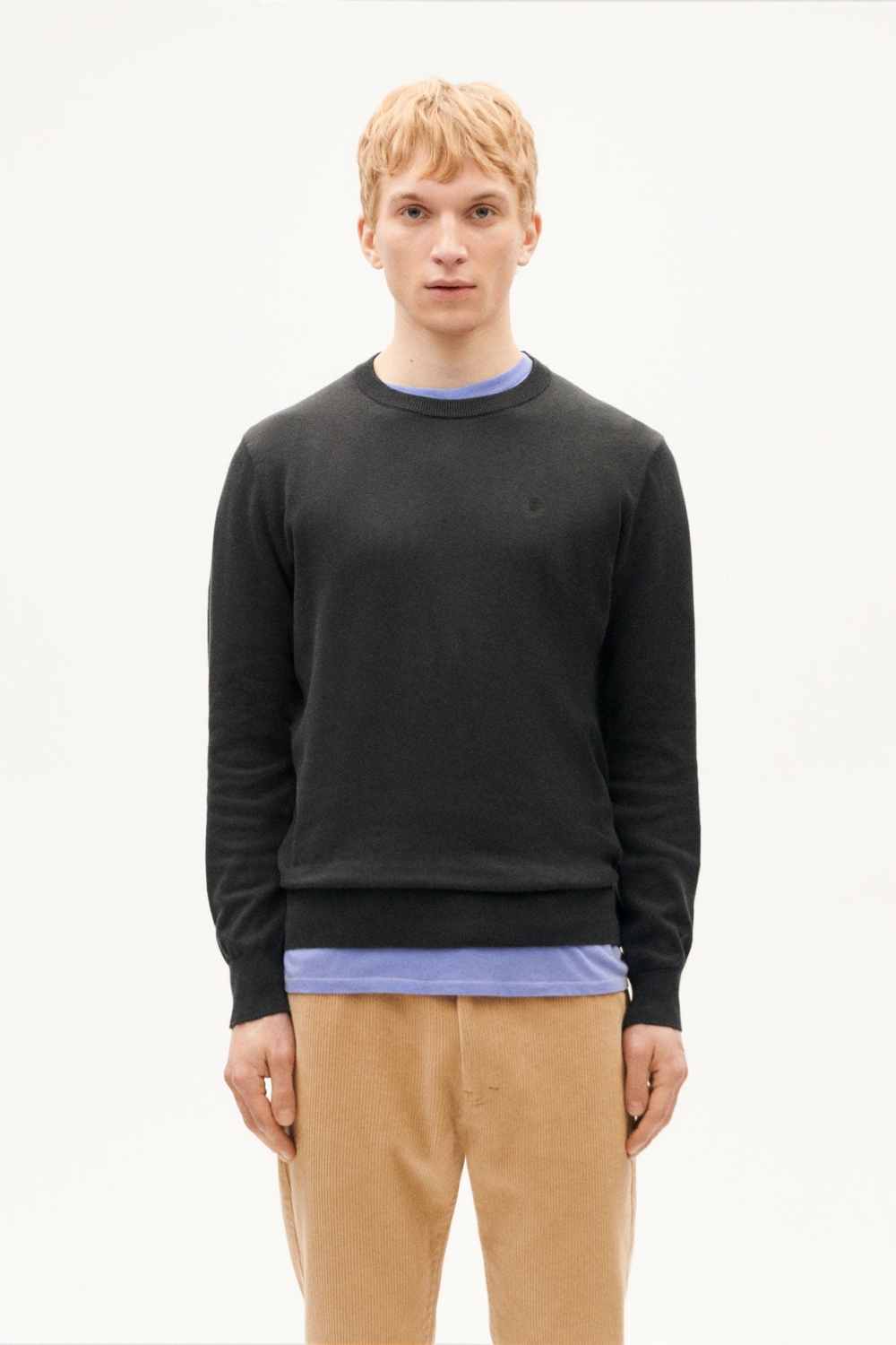 Thinking mu Herren vegan Pullover Orlando Dunkelblau Gestrickt