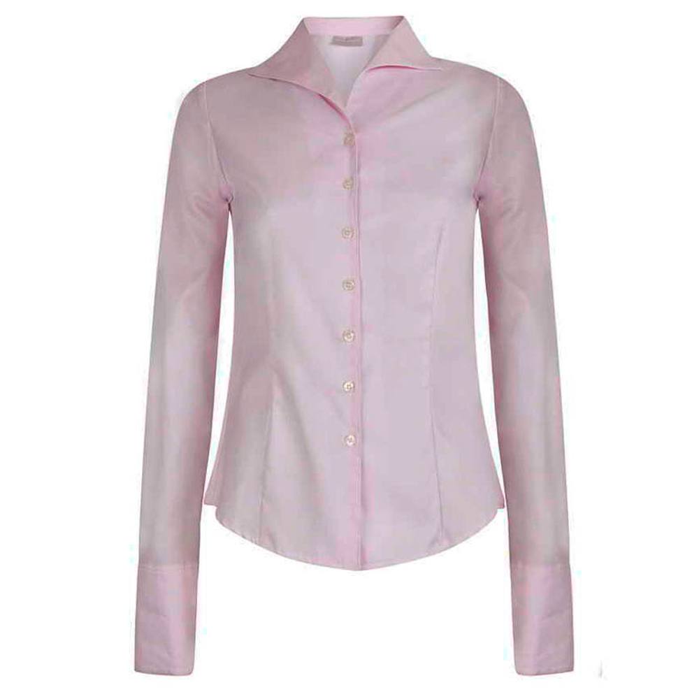 Anna Lascata Damesblouse Tulip Herringbone roze