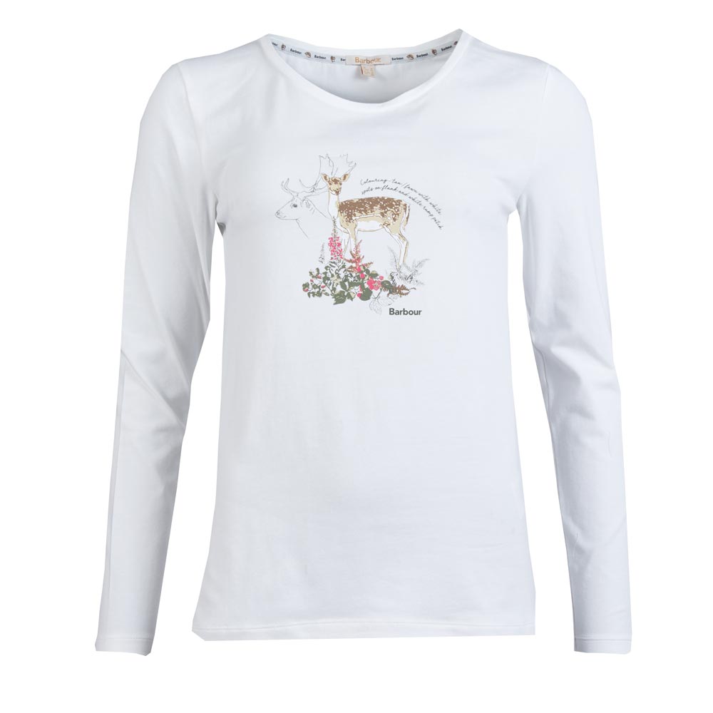 Barbour Damesshirt Lockwood Tee white