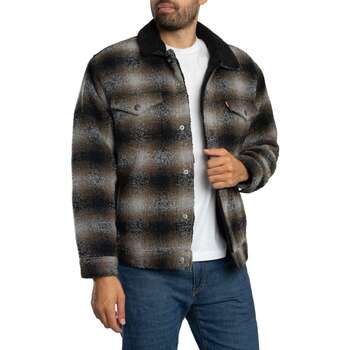 Levi's Windjack Levis Relaxed Fit geruit jasje