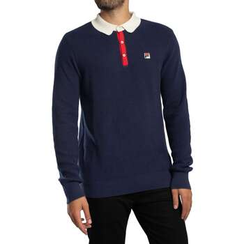 Fila Polo Shirt Lange Mouw  Nowell wafelgebreid poloshirt met lange mouwen