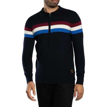 Trojan Polo Shirt Lange Mouw  Colour Block Polo met lange mouwen en rits